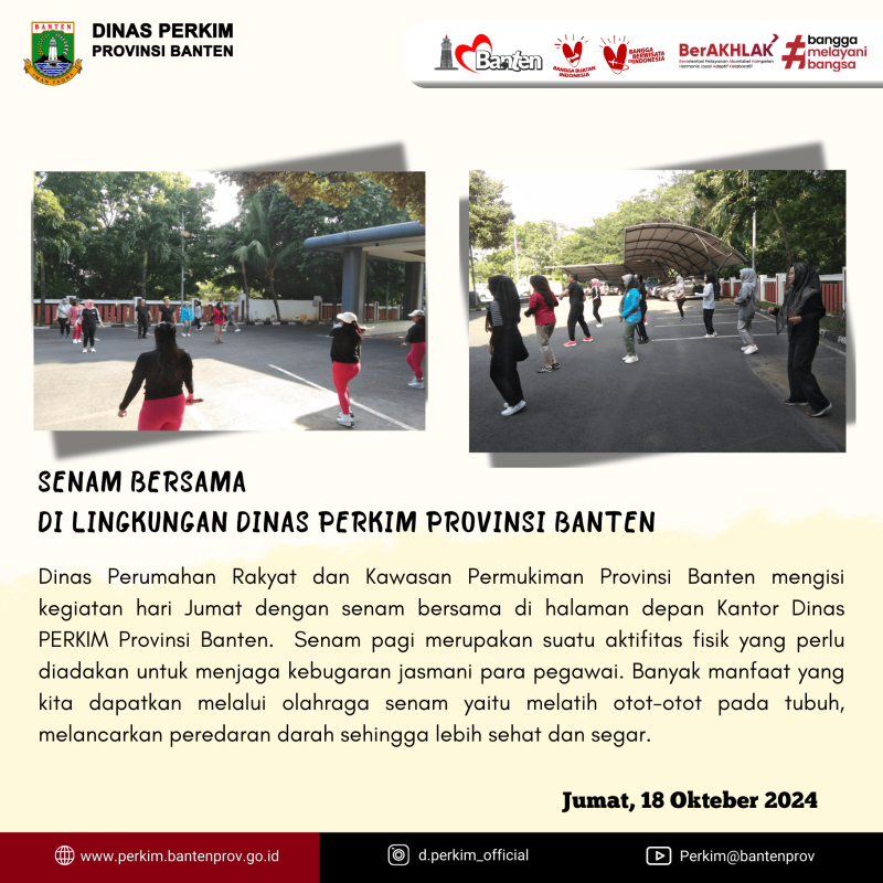 Senam Bersama Bulan Oktober 2024